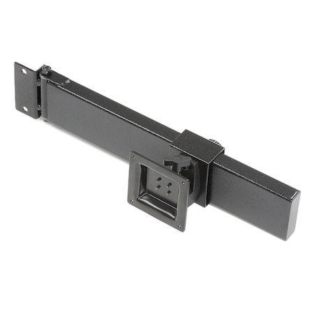 Global Industrial Single Arm Kit W/ VESA Mount, 15inL x 1inD, Black 493573MA